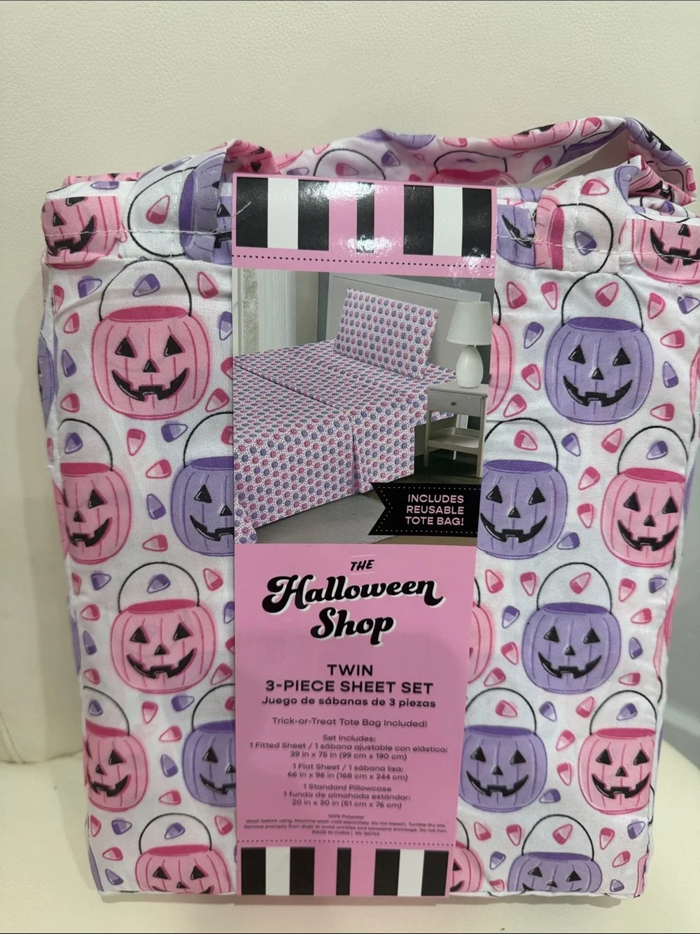 The Halloween Shop White/Pink & Purple 